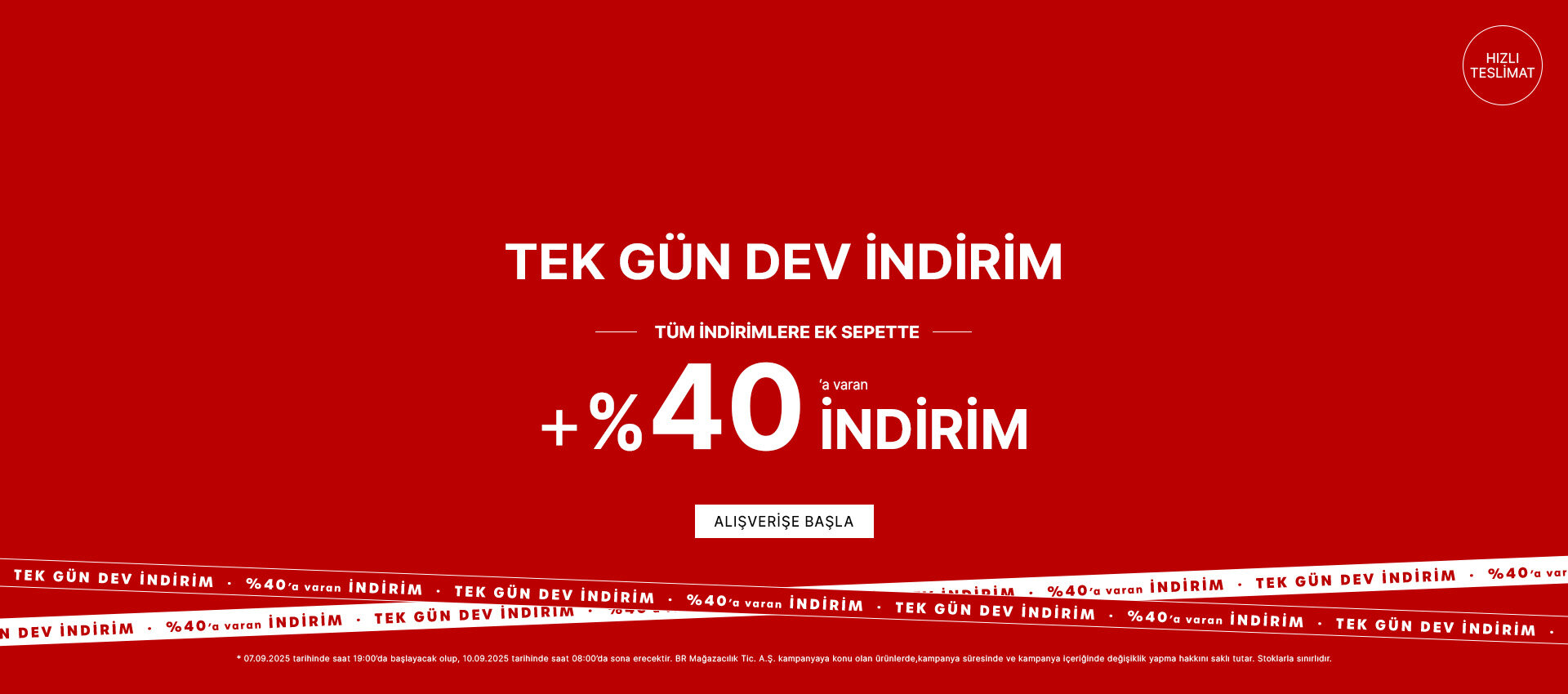 Tek Gün Dev İndirim