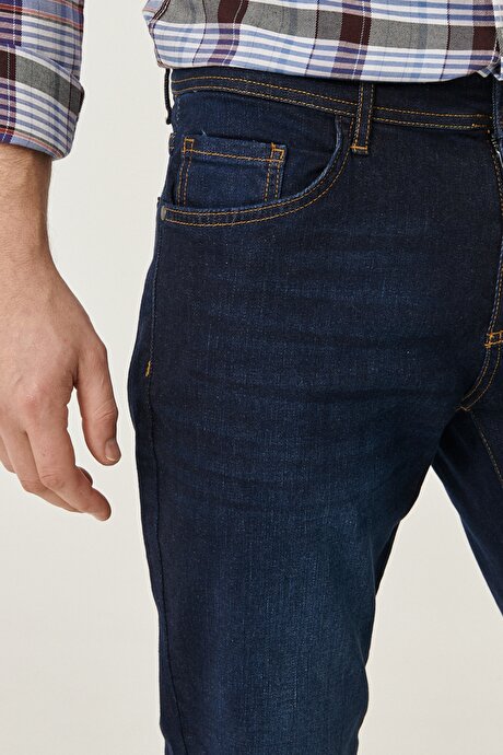 Lacivert Denim Pantolon resmi