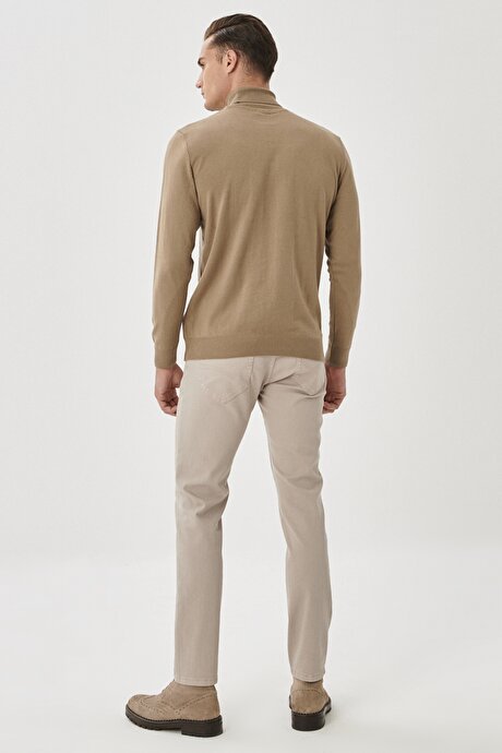 360 Derece Her Yöne Esneyen Rahat Slim Fit Taş Pantolon resmi