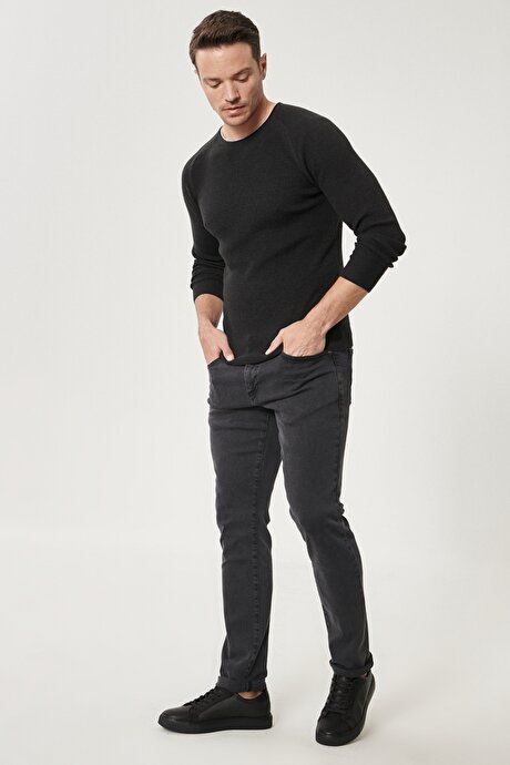 Füme Denim Pantolon resmi