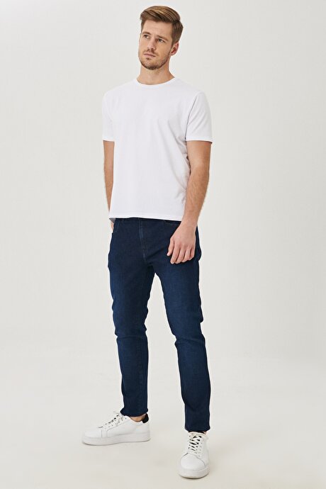 Koyu Lacivert Denim Pantolon resmi