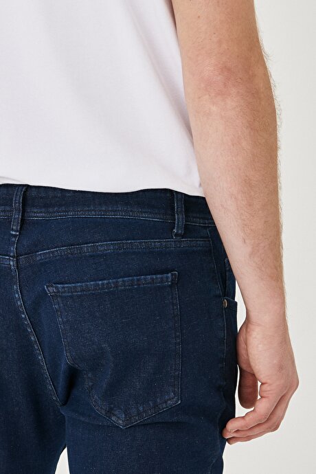 Koyu Lacivert Denim Pantolon resmi