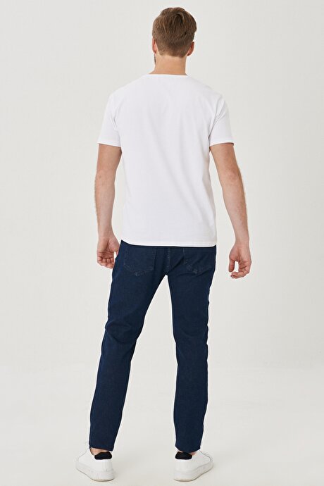 Koyu Lacivert Denim Pantolon resmi
