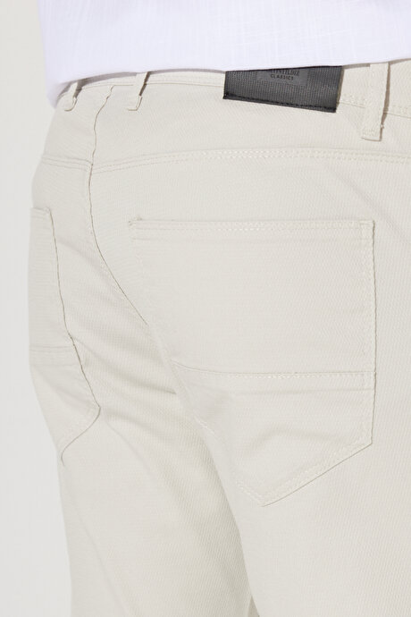 Comfort Fit Rahat Kesim 5 Cep Armürlü Greensboro Esnek Taş Pantolon resmi