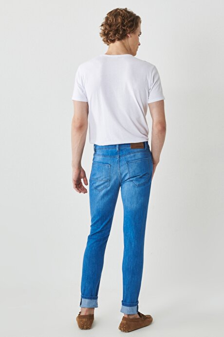 Ekstra Slim Fit 5 Cep Casual James Mavi Denim Pantolon resmi