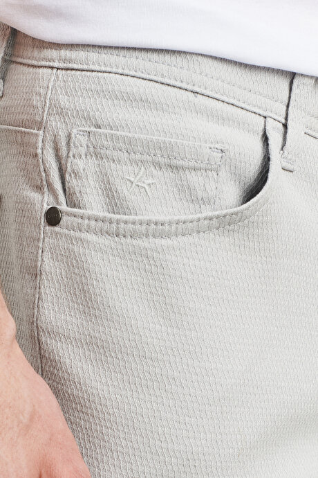 Comfort Fit Geniş Kesim Greensboro Armürlü Esnek Taş Pantolon resmi