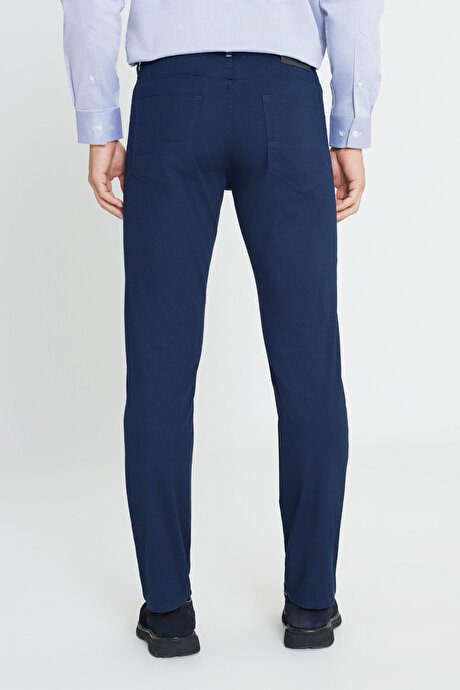 Comfort Fit Rahat Kesim Greensboro Pamuklu Esnek İndigo Pantolon resmi