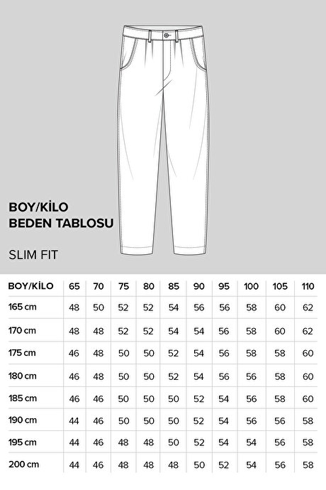 Slim Fit Dar Kesim Yan Cepli Esnek Bej Pantolon resmi