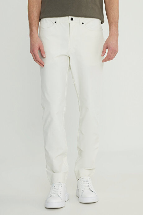 360 Her Yöne Esneyen Slim Fit Dar Kesim Pamuklu 5 Cep Casual Taş Pantolon resmi