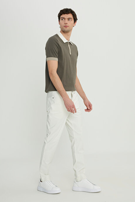 360 Her Yöne Esneyen Slim Fit Dar Kesim Pamuklu 5 Cep Casual Taş Pantolon resmi