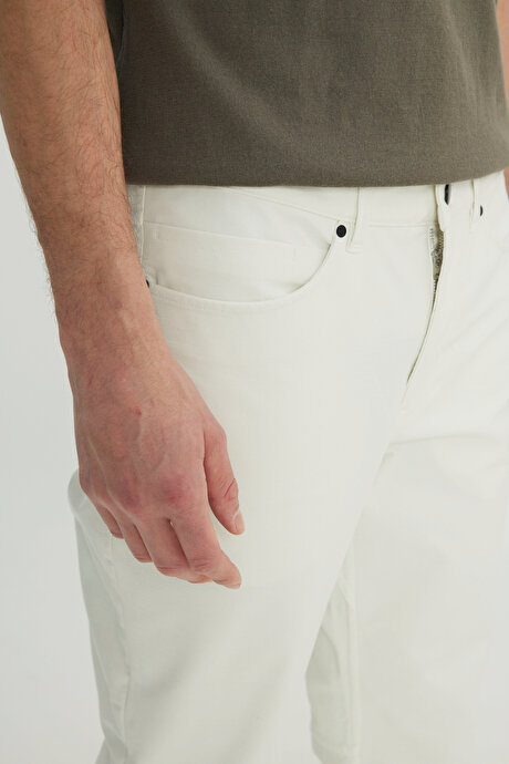 360 Her Yöne Esneyen Slim Fit Dar Kesim Pamuklu 5 Cep Casual Taş Pantolon resmi