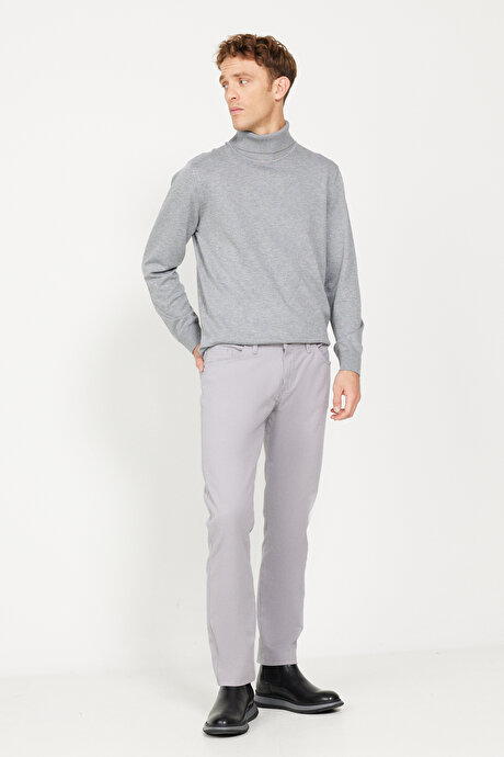 Slim Fit Dar Kesim 5 Cep Pamuklu Esnek Taş Pantolon resmi