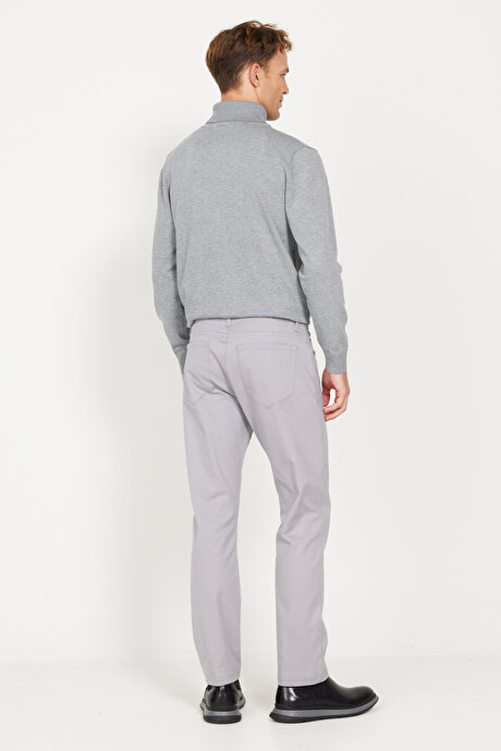 Slim Fit Dar Kesim 5 Cep Pamuklu Esnek Taş Pantolon resmi