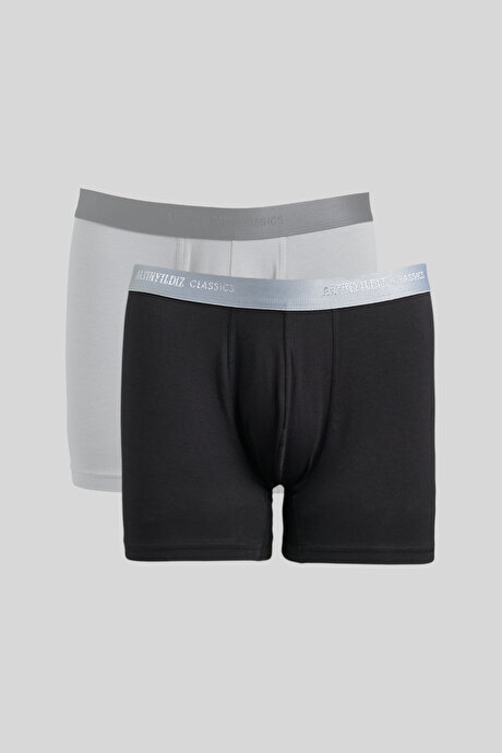 2'li Siyah-Gri Boxer resmi