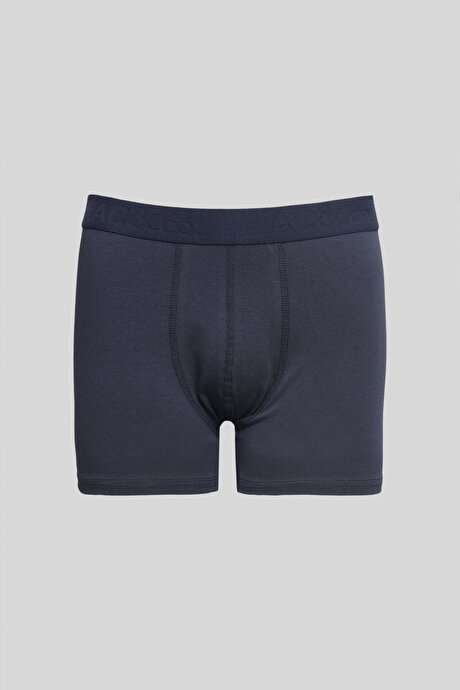 Premium Pamuklu 3'lü Paket Esnek Lacivert-Kırmızı Boxer resmi