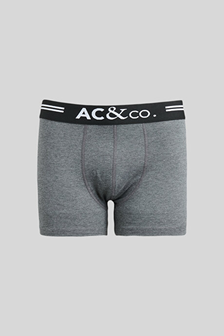 Premium Pamuklu 3'lü Paket Esnek Lacivert-Bordo-Antrasit Boxer resmi