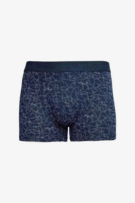 3'lü Standart Fit Normal Kesim Siyah-Gri Boxer resmi