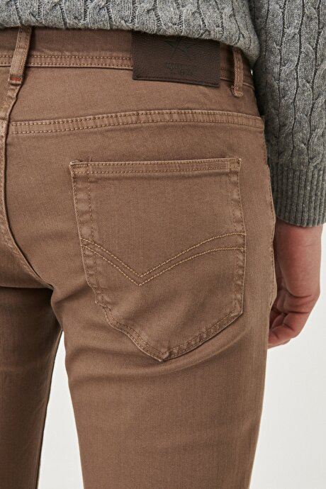 360 Derece Her Yöne Esneyen Slim Fit Dar Kesim Pamuklu Rahat Antrasit Pantolon resmi