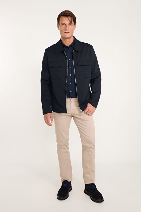 360 Derece Her Yöne Esneyen Rahat Slim Fit Taş Pantolon resmi