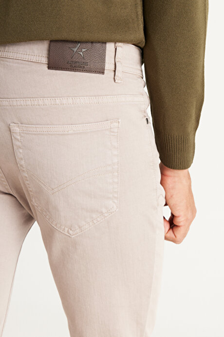 360 Derece Her Yöne Esneyen Rahat Slim Fit Taş Pantolon resmi