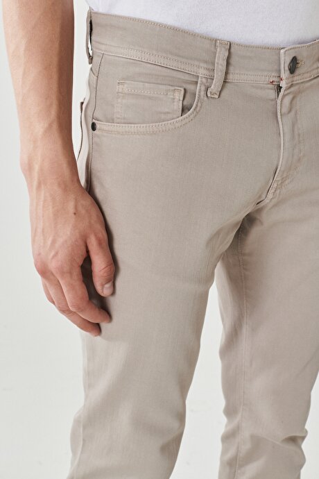 360 Derece Her Yöne Esneyen Slim Fit Dar Kesim Pamuklu Rahat Taş Pantolon resmi