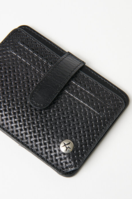 %100 Hakiki Deri Siyah Kartlık resmi