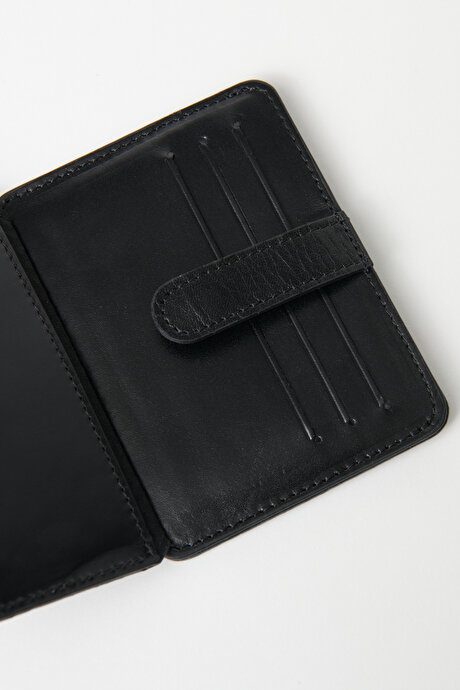 %100 Hakiki Deri Siyah Kartlık resmi