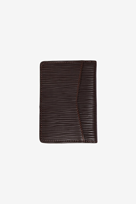 %100 Hakiki Deri Kahverengi Kartlık resmi