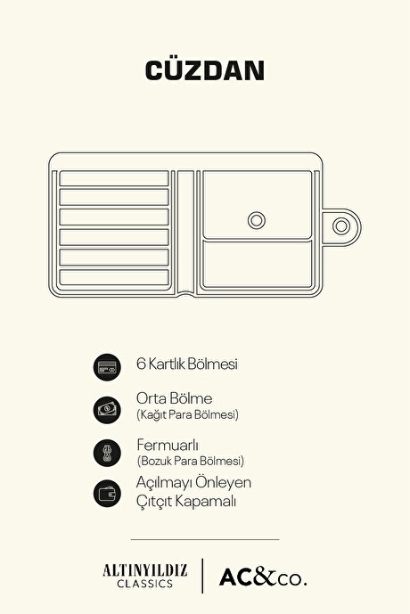 %100 Deri Kahverengi Cüzdan resmi