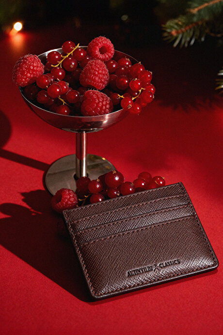 %100 Deri Kahverengi Kartlık resmi