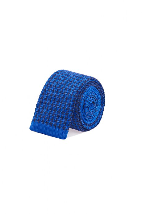 Örme Mavi-Lacivert Kravat resmi