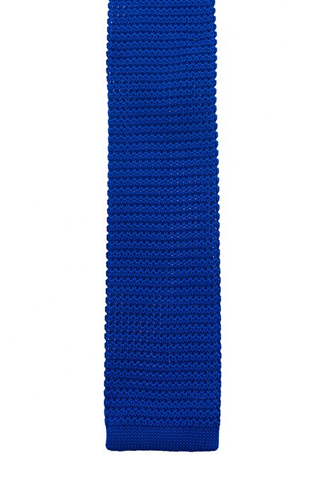 Örme Mavi Kravat resmi