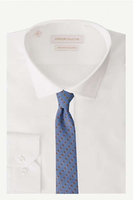 Mavi-Kahverengi Kravat resmi