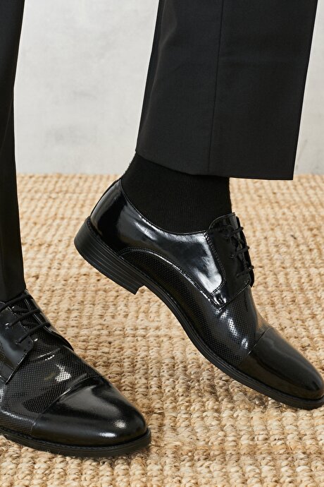 Klasik Rugan Siyah Ayakkabı resmi