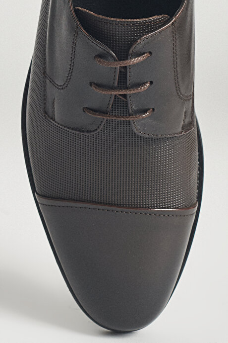 %100 Deri Klasik Kahverengi Ayakkabı resmi