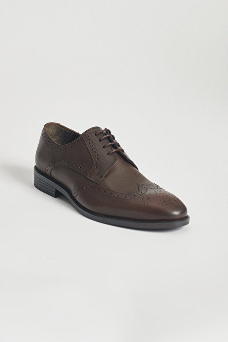 Klasik Deri Kahverengi Ayakkabı resmi