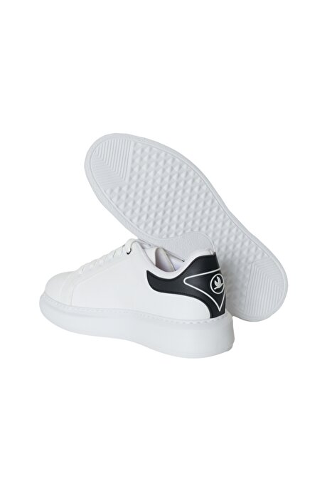 Sneaker Spor Beyaz-Siyah Ayakkabı resmi