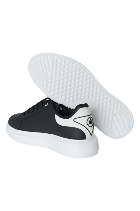 Sneaker Spor Siyah-Beyaz Ayakkabı resmi