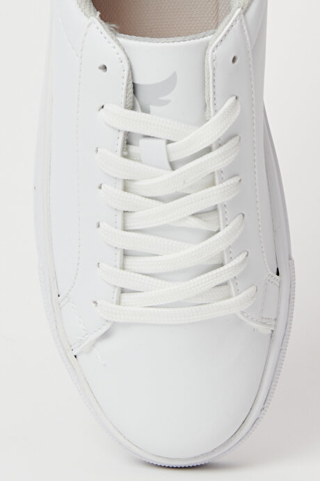 Sneaker Spor Beyaz-Taba Ayakkabı resmi