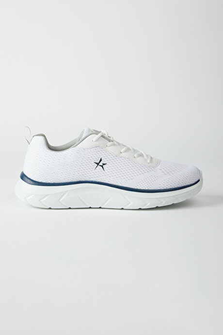 Esnek Rahat Taban Sneaker Spor Beyaz Ayakkabı resmi