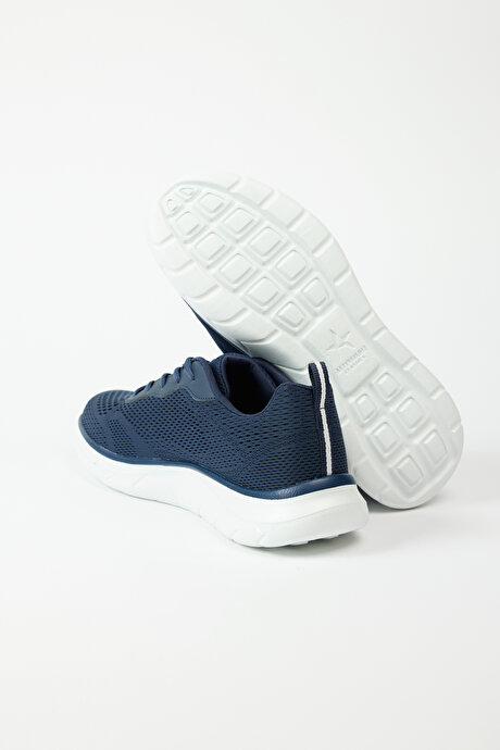 Esnek Rahat Taban Sneaker Spor Lacivert Ayakkabı resmi