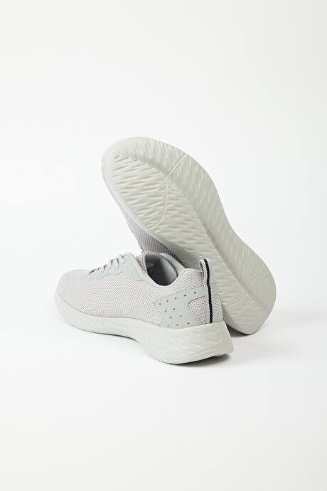 Esnek Rahat Taban Sneaker Spor Açık Gri Ayakkabı resmi