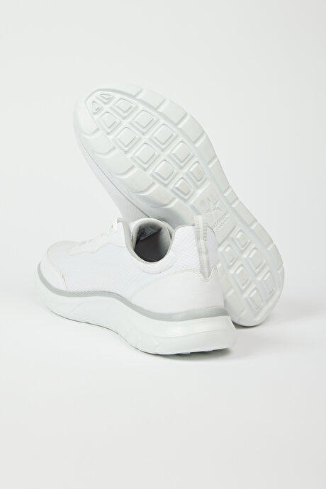 Esnek Rahat Taban Sneaker Spor Beyaz Ayakkabı resmi