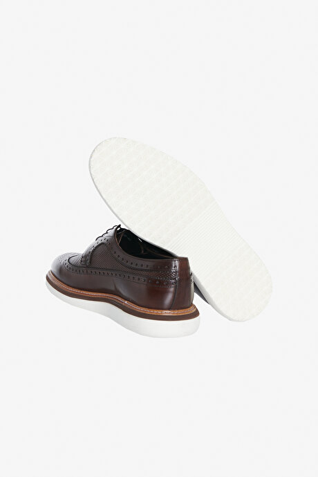 %100 Deri Casual Kahverengi Ayakkabı resmi