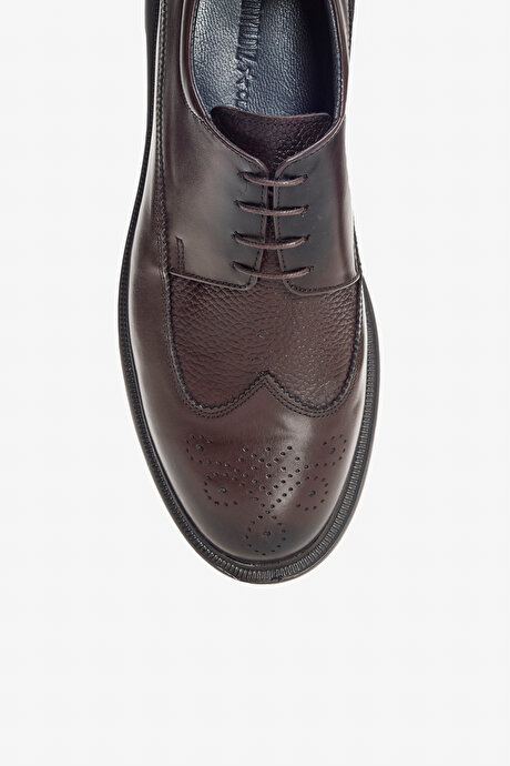 %100 Nubuk Rahat Taban Casual Kahverengi Ayakkabı resmi