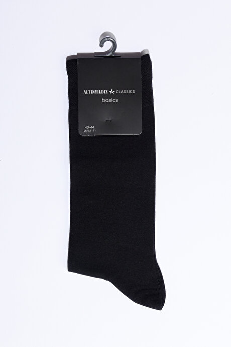Bambulu Tekli Siyah Çorap resmi