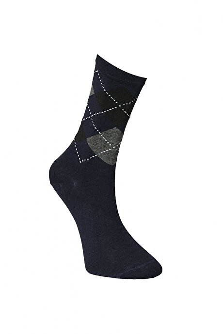 Lacivert-Gri Çorap resmi
