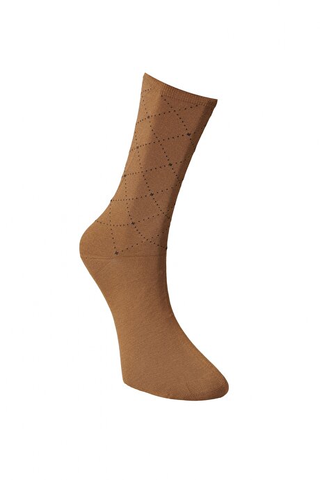 Camel-Lacivert Çorap resmi