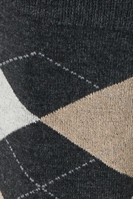 Desenli Tekli Soket Antrasit Çorap resmi