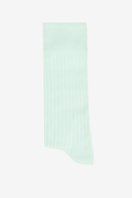 Desenli Pamuklu Casual Mint Çorap resmi